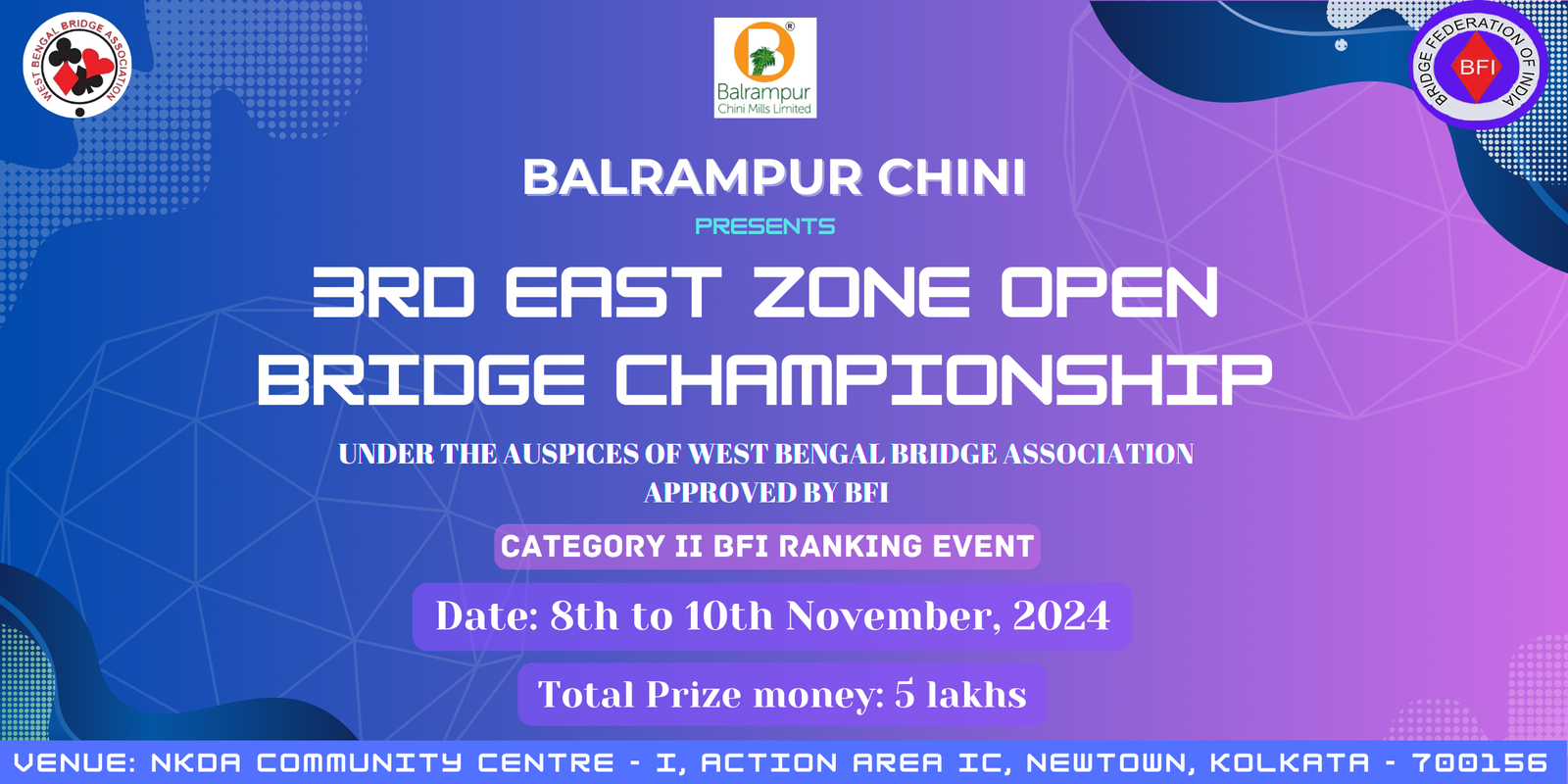 3rd Balrampur Chini East Zone Open Bridge Championship